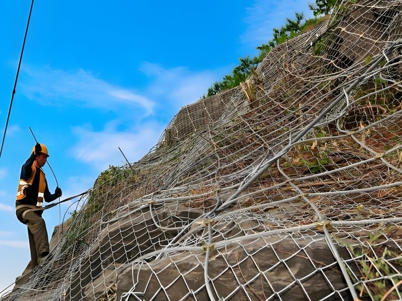 主动边坡防护网