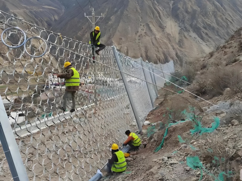 被动柔性防护网